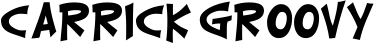 Carrick Groovy font